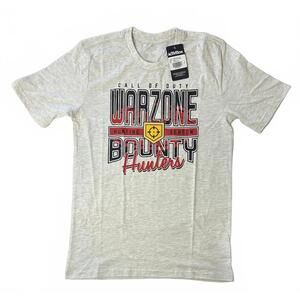 Call of Duty Warzone Bounty Hunters Gray T-Shirt Mens Small NWT Activision